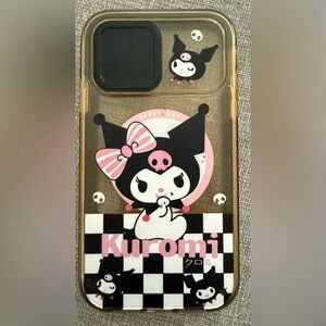 Kuromi Phone Case - Black and Pink